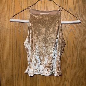 Velvet crop top